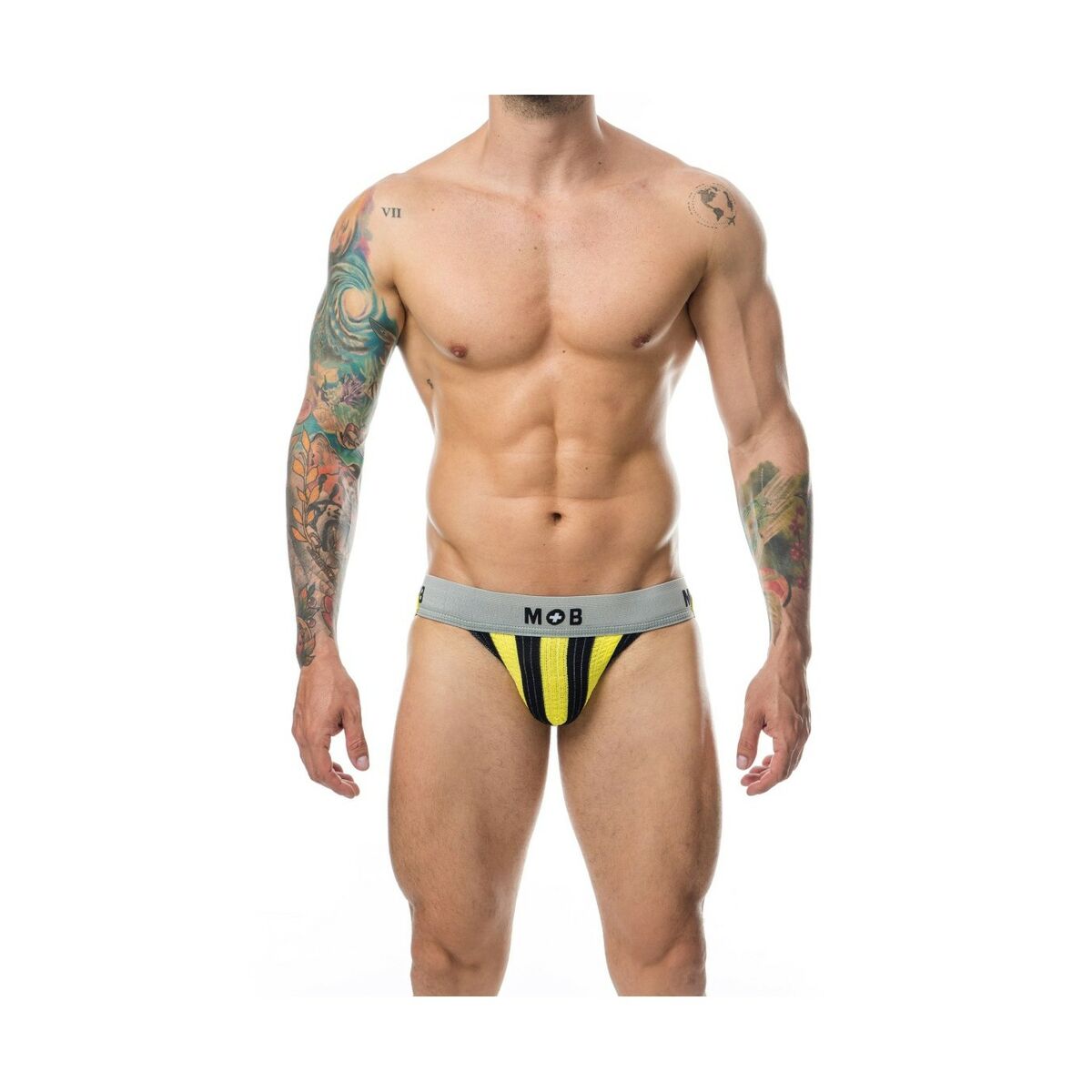 Tanga Mob Eroticwear Jaune Noir